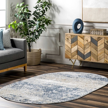 Nuloom Wilde Abstract Distressed Area Rug 5ft x 8ft ERTR06A-O508